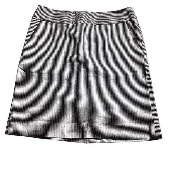 Talbots Dresses & Skirts - Talbots Women's Size 8 Blue & White Pinstripe A-Line Mini Skirt